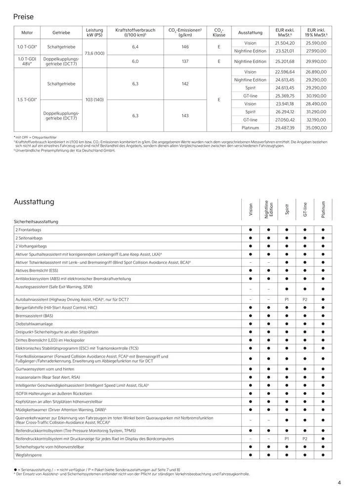 KIA Ceed von 3. September bis 3. September 2025 - Prospekt seite 4