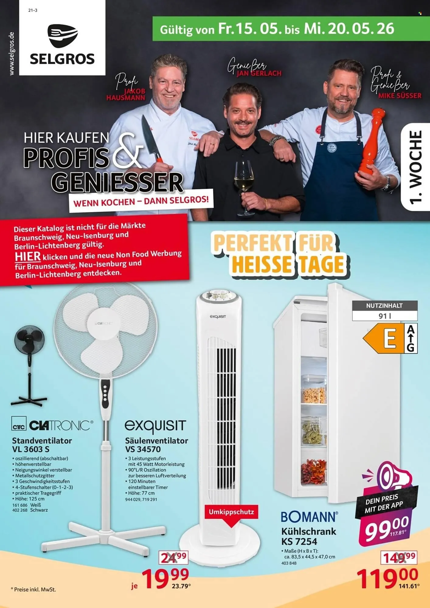 Selgros Prospekt von 15. Mai bis 20. Mai 2026 - Prospekt seite 1