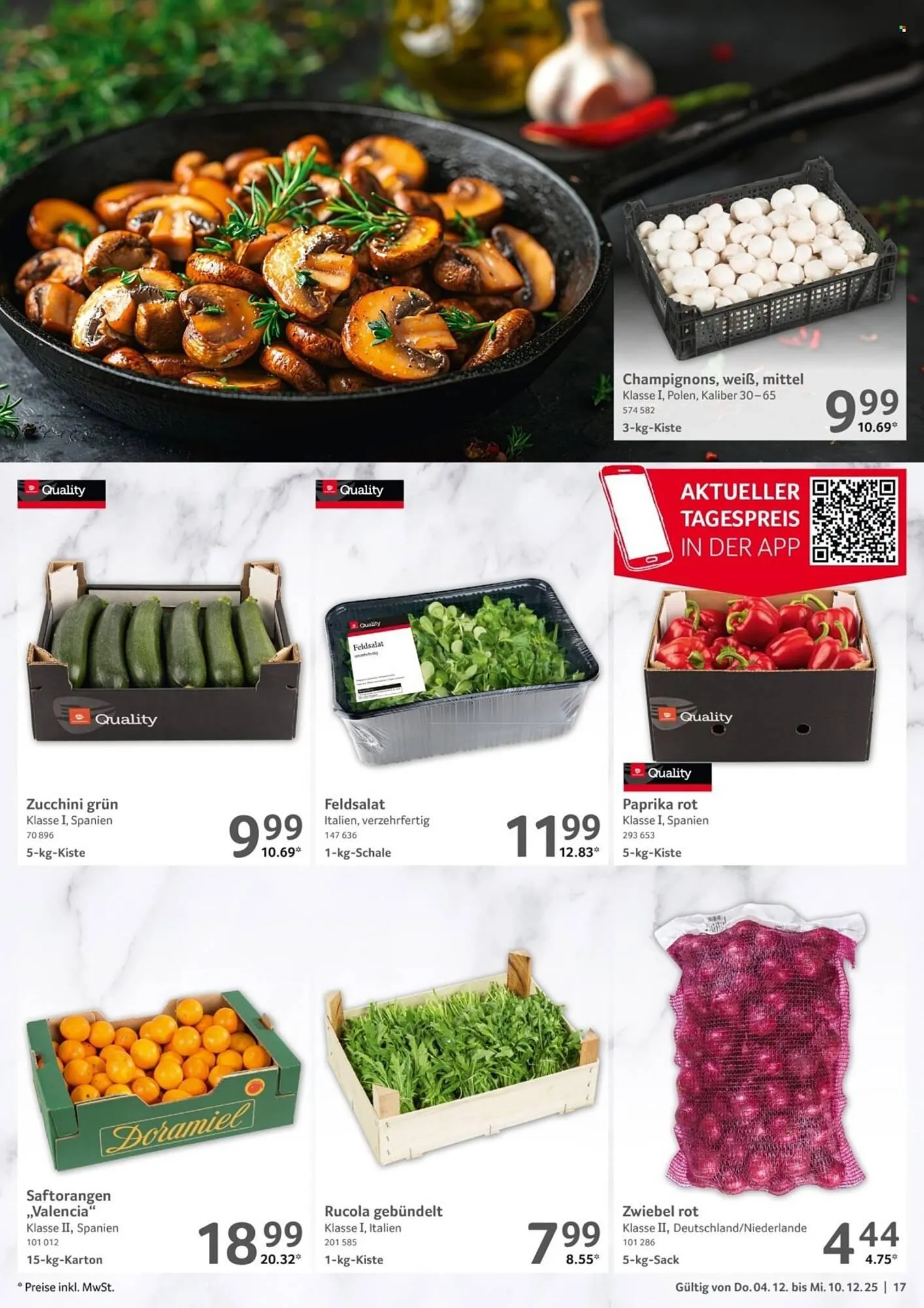 Selgros Prospekt von 4. Dezember bis 10. Dezember 2025 - Prospekt seite 17