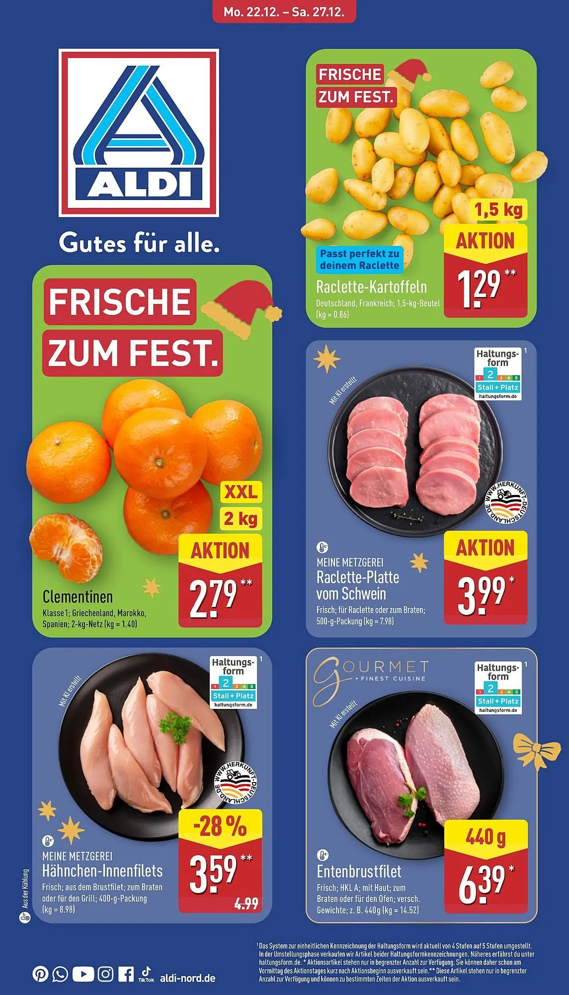 Aldi Nord Prospekt von 22. Dezember bis 27. Dezember 2025 - Prospekt seite 1