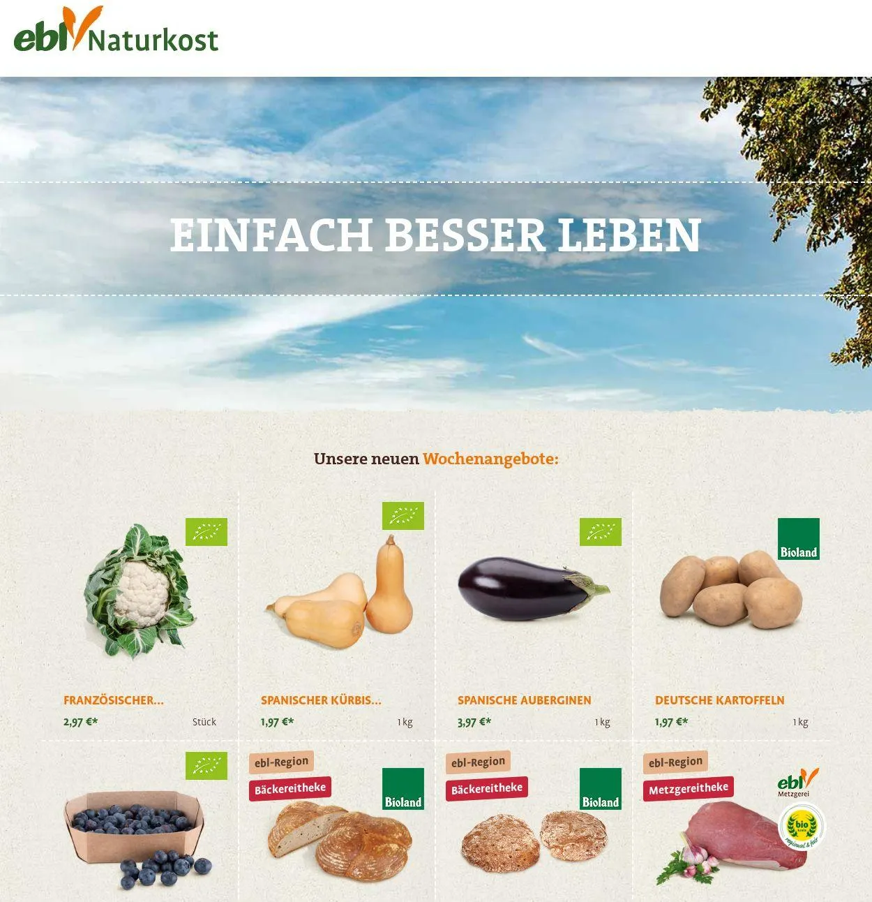 ebl Naturkos von 10. März bis 19. März 2025 - Prospekt seite 1