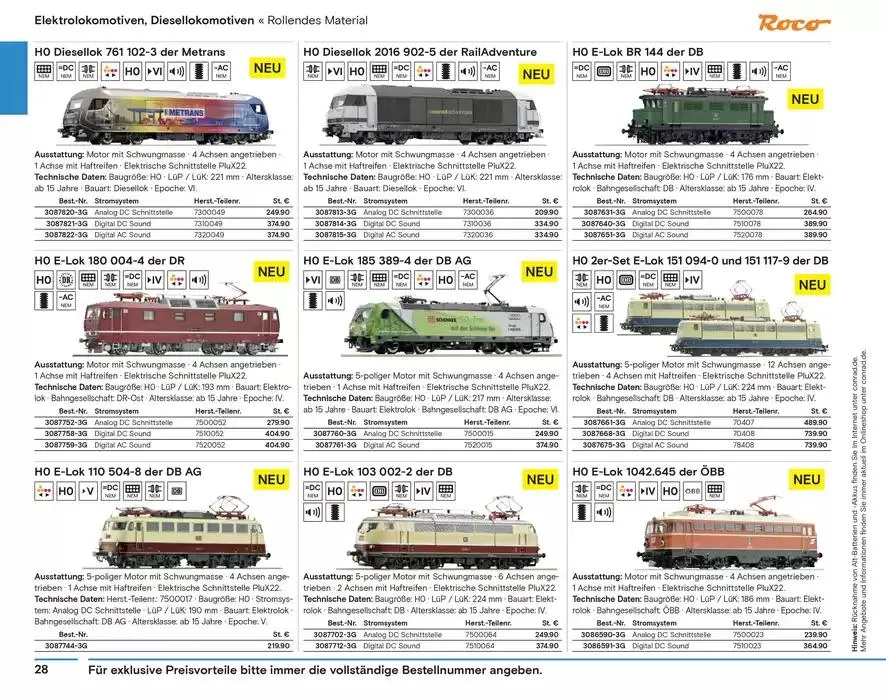 Modellbahn Katalog von 29. Oktober bis 31. Dezember 2025 - Prospekt seite 30
