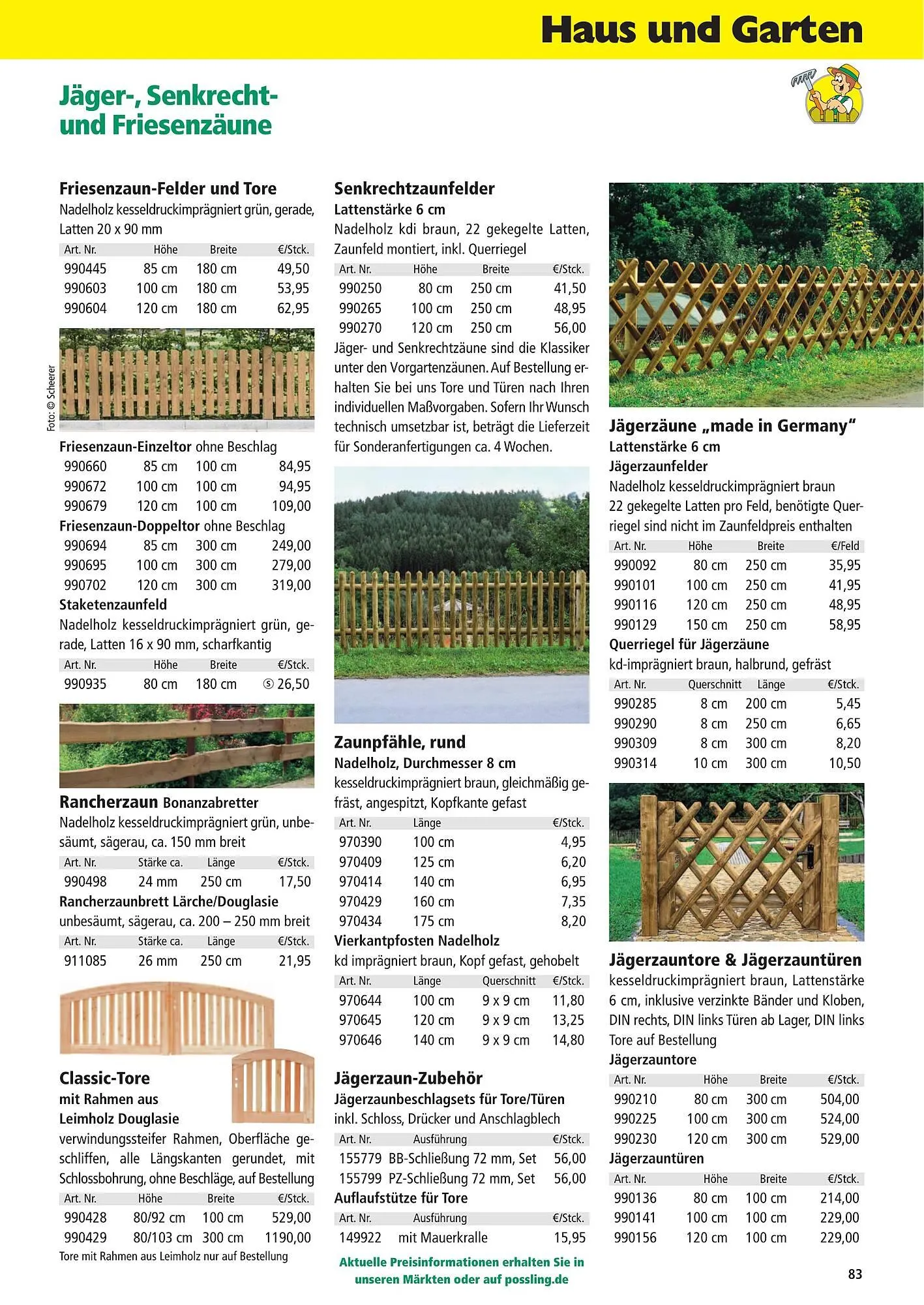 Holz Possling Prospekt von 1. April bis 31. Juli 2026 - Prospekt seite 83