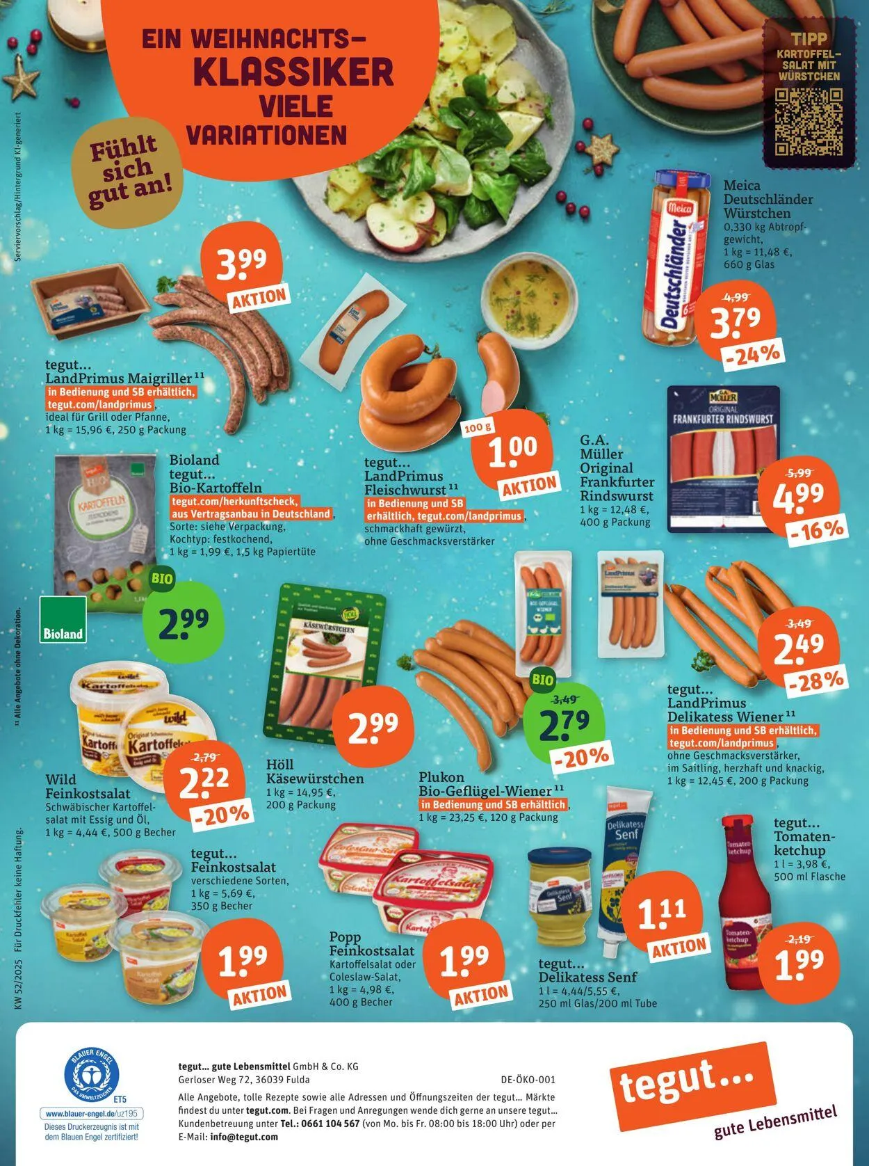 Tegut Aktueller Prospekt von 8. Dezember bis 14. Dezember 2025 - Prospekt seite 29