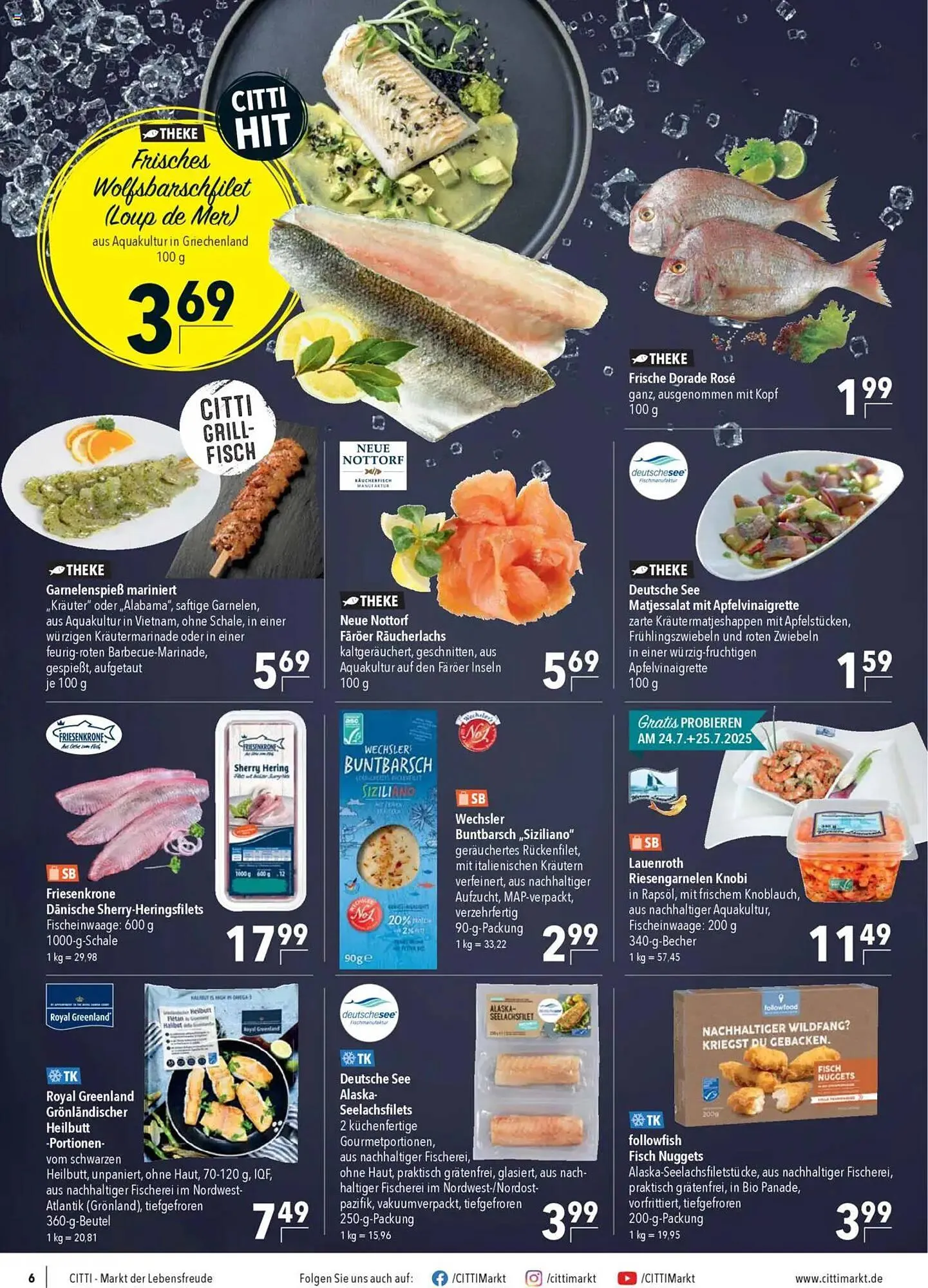 CITTI Markt Prospekt von 23. Juli bis 29. Juli 2025 - Prospekt seite 6