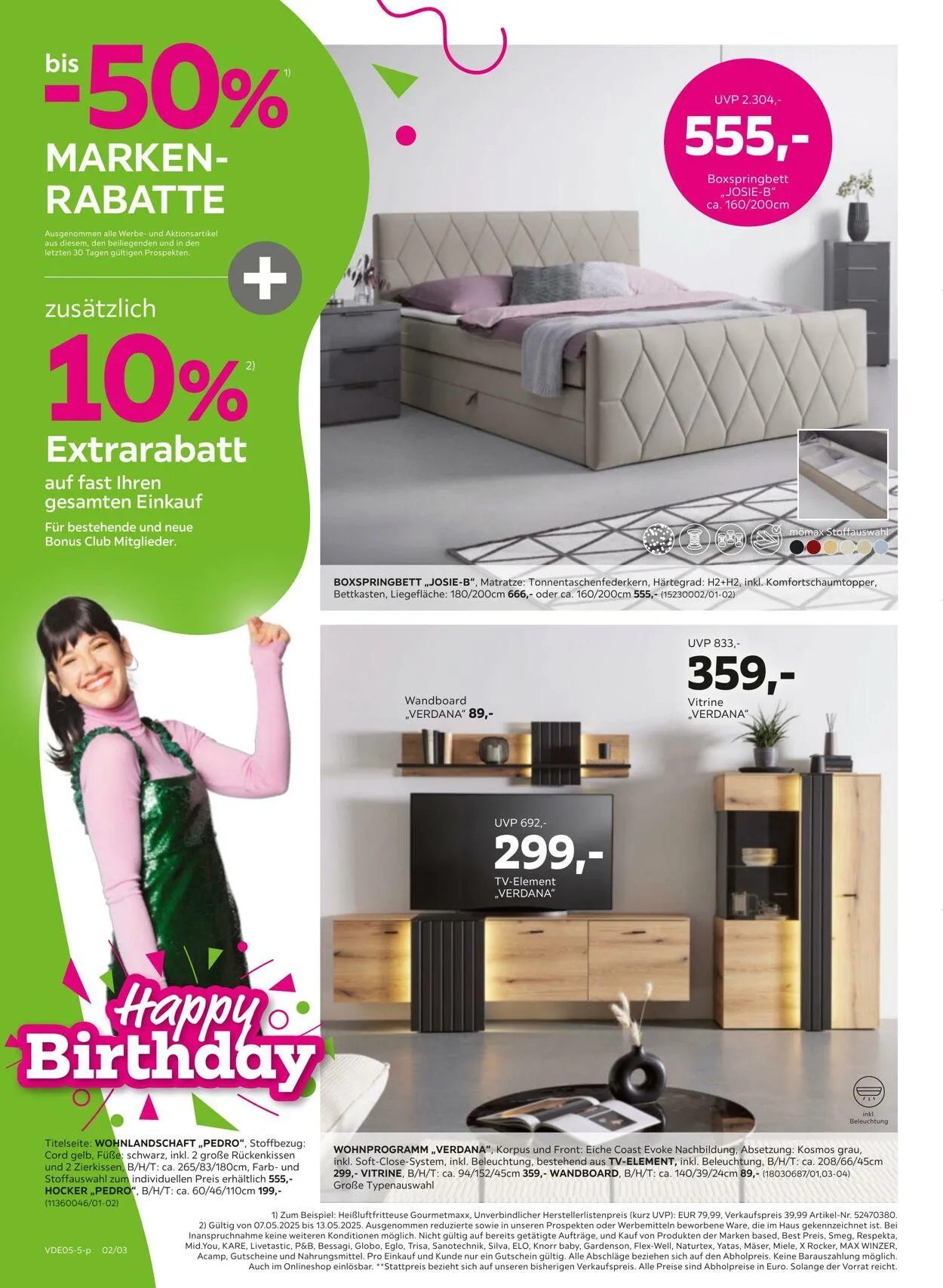 Mömax Aktueller Prospekt von 5. Mai bis 13. Mai 2025 - Prospekt seite 2