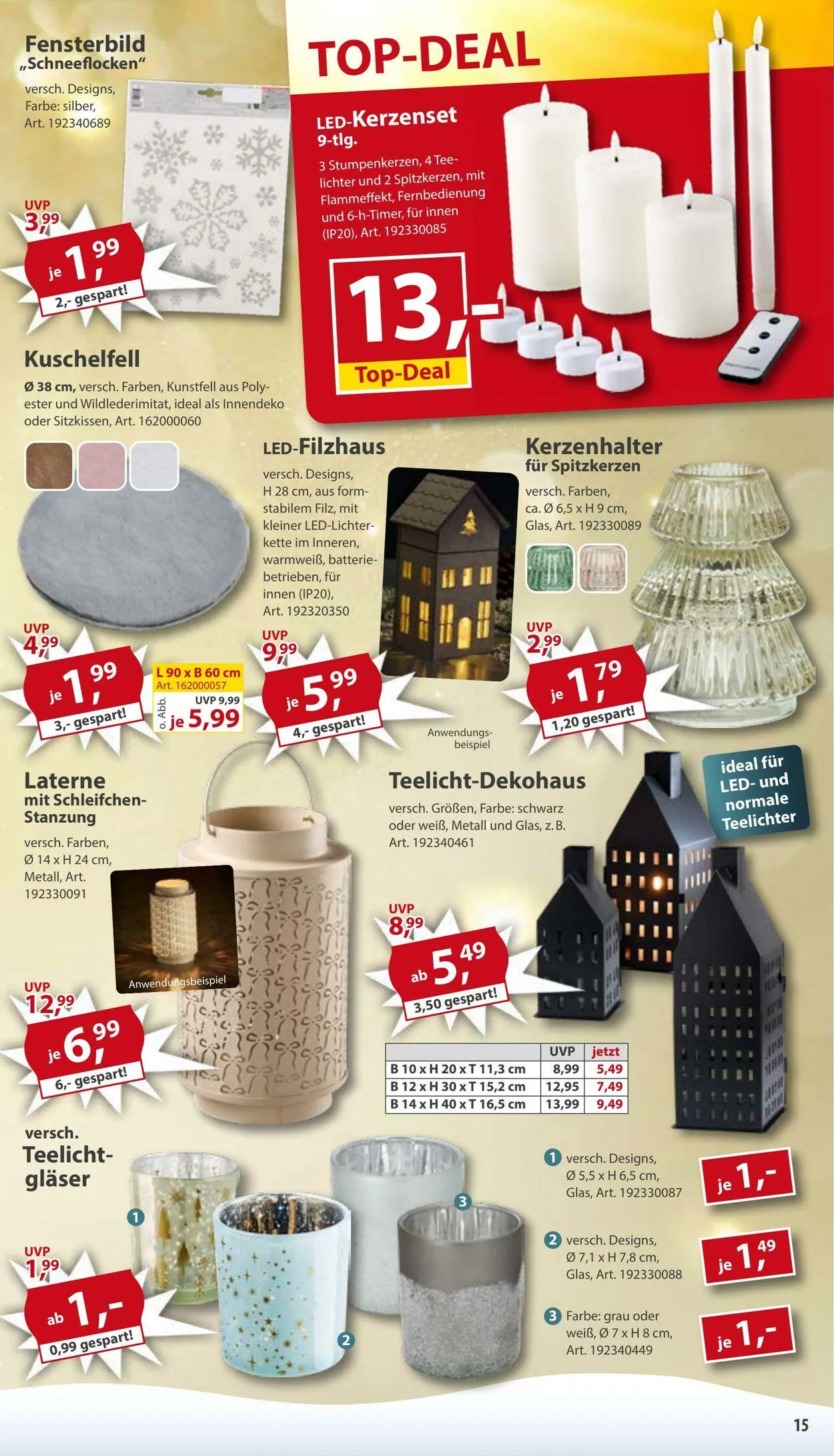 Sonderpreis Baumarkt Aktueller Prospekt von 25. Oktober bis 8. November 2025 - Prospekt seite 15