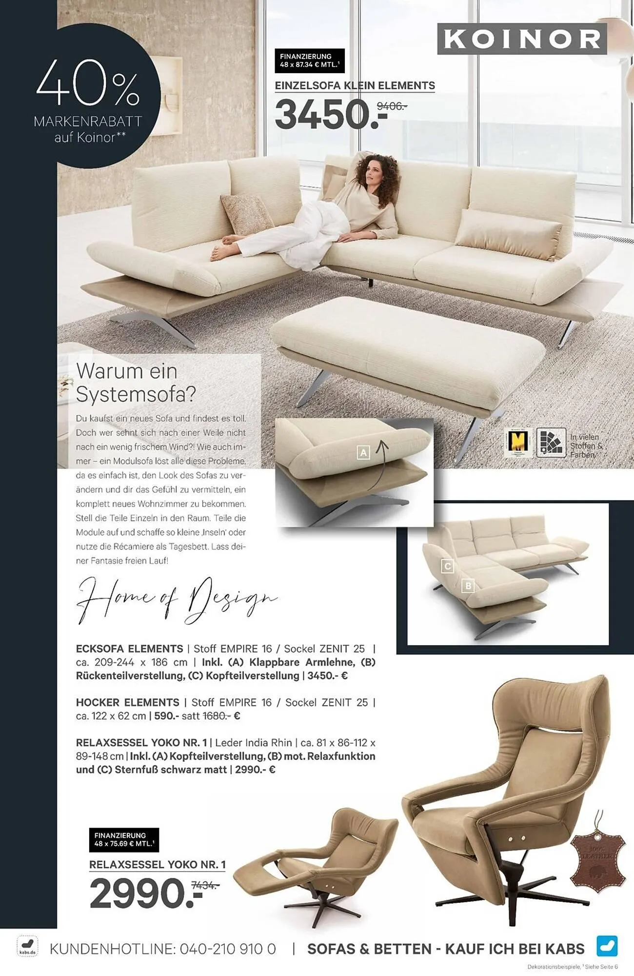 Kabs Polsterwelt Prospekt von 30. Januar bis 5. Februar 2026 - Prospekt seite 12