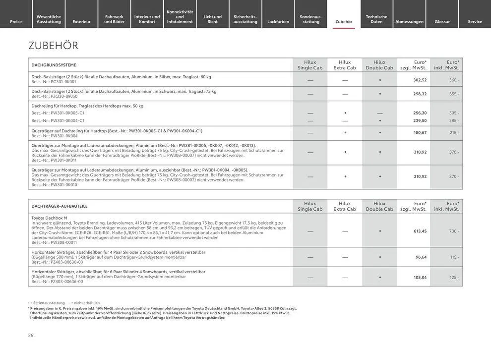 Toyota Hilux von 11. Mai bis 11. Mai 2025 - Prospekt seite 26