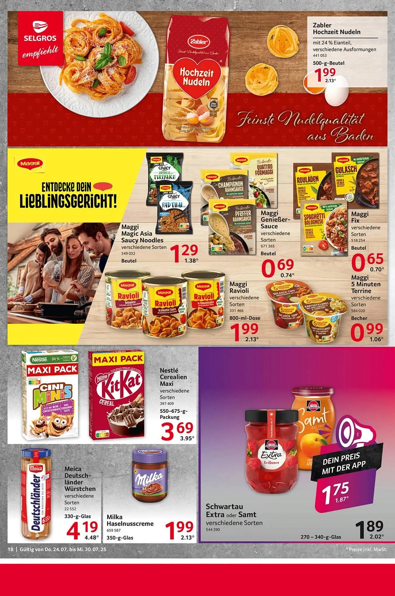 Selgros Prospekt von 24. Juli bis 31. Juli 2025 - Prospekt seite 18