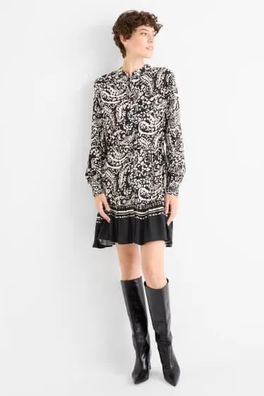 Shirt dress - patterned