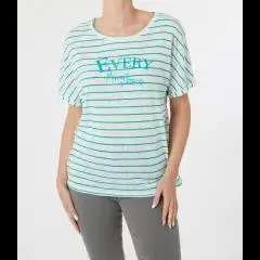 Gestreiftes T-Shirt Janina, Rundhalsausschnitt