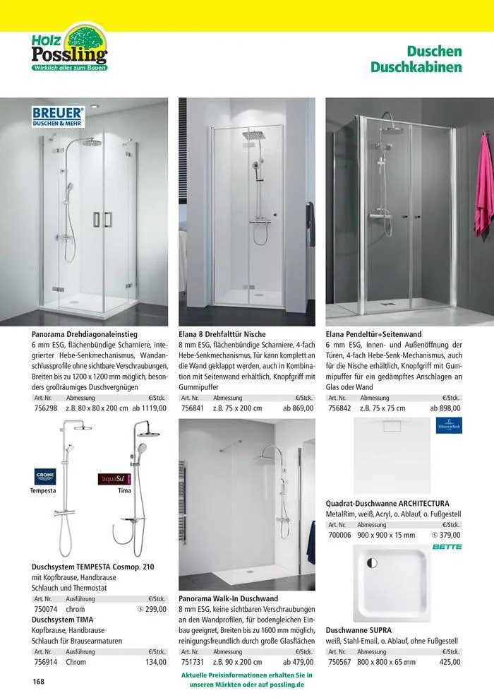 Holz-& Baukatalog 2024/25 von 27. März bis 31. Januar 2025 - Prospekt seite 168