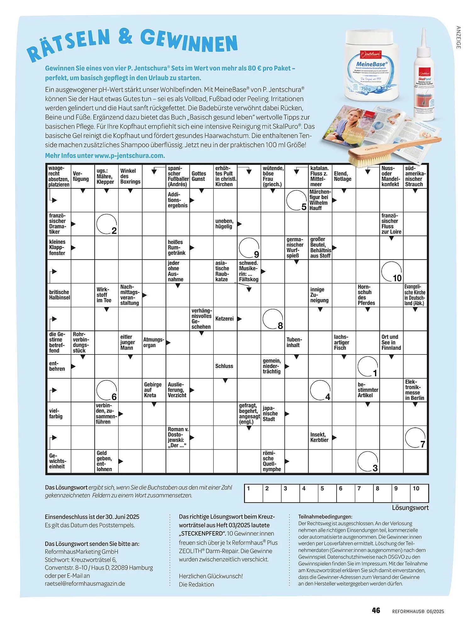 Reformhaus Prospekt von 1. Juni bis 30. Juni 2025 - Prospekt seite 46