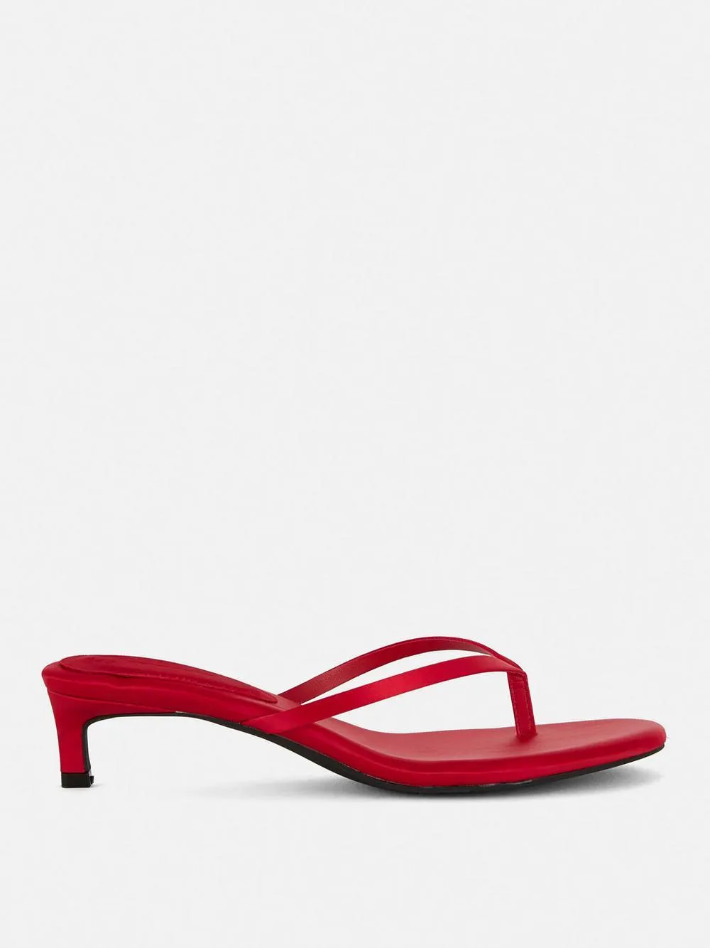 Satinierte Zehensteg-Mules