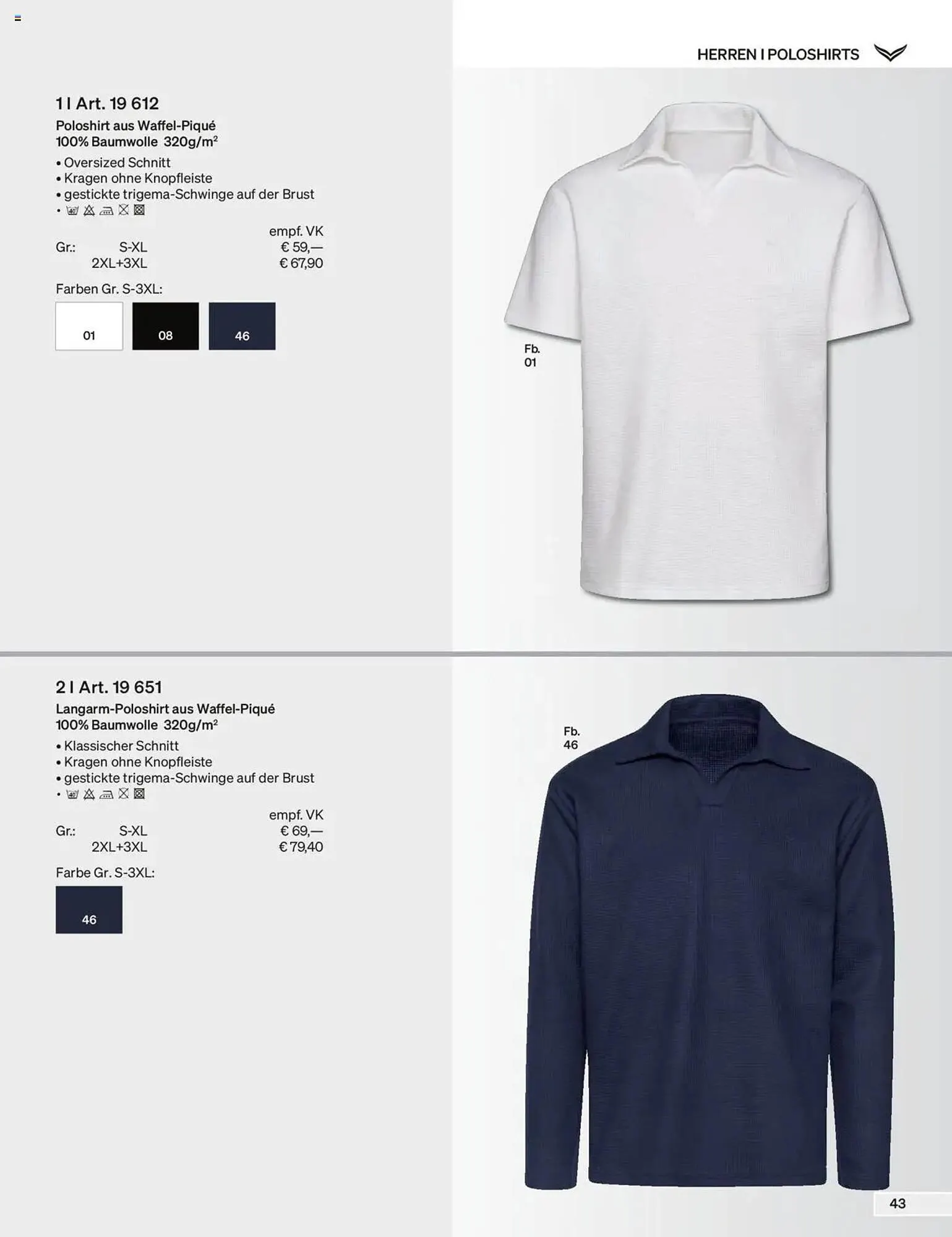 Trigema Prospekt von 17. Februar bis 17. August 2025 - Prospekt seite 43