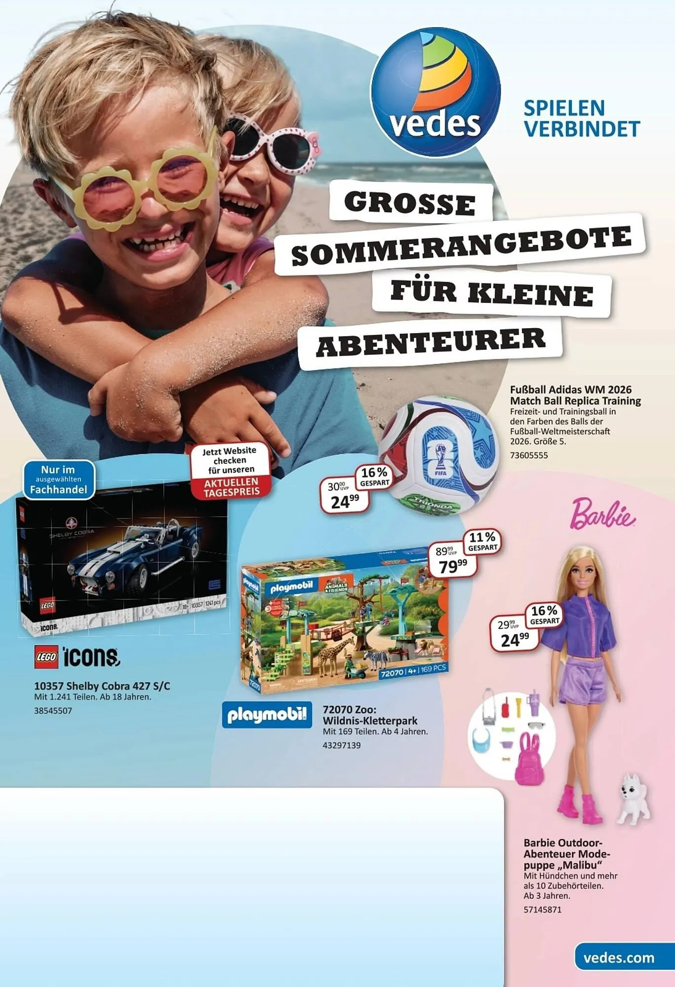 Vedes Prospekt von 1. Juni bis 1. September 2026 - Prospekt seite 1