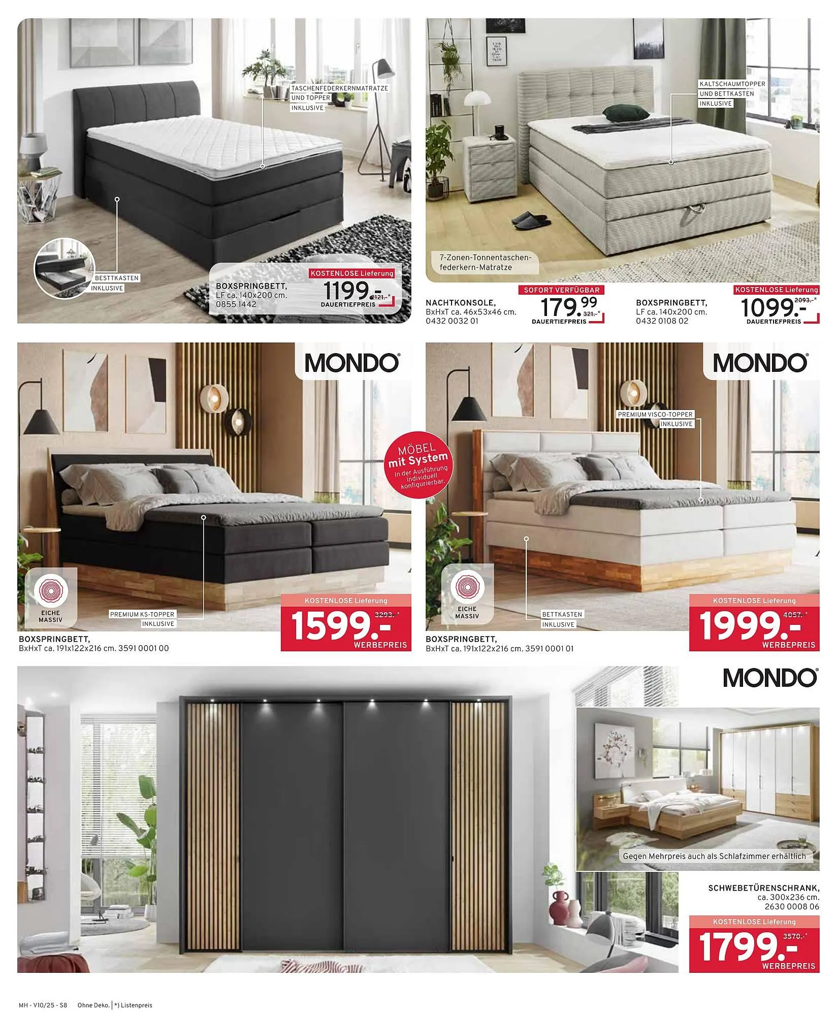 Möbel Heinrich Prospekt von 24. September bis 22. Oktober 2025 - Prospekt seite 8