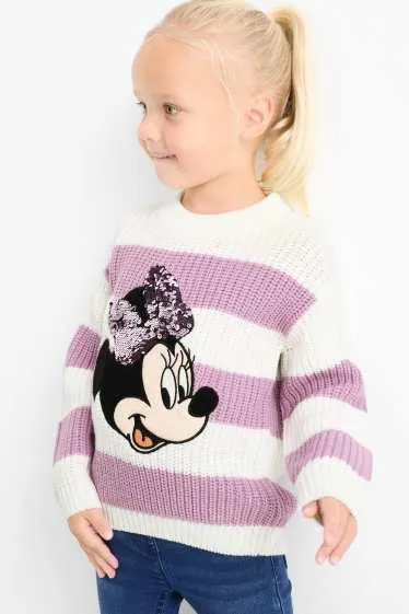 Minnie Mouse - jumper . ribbed - striped