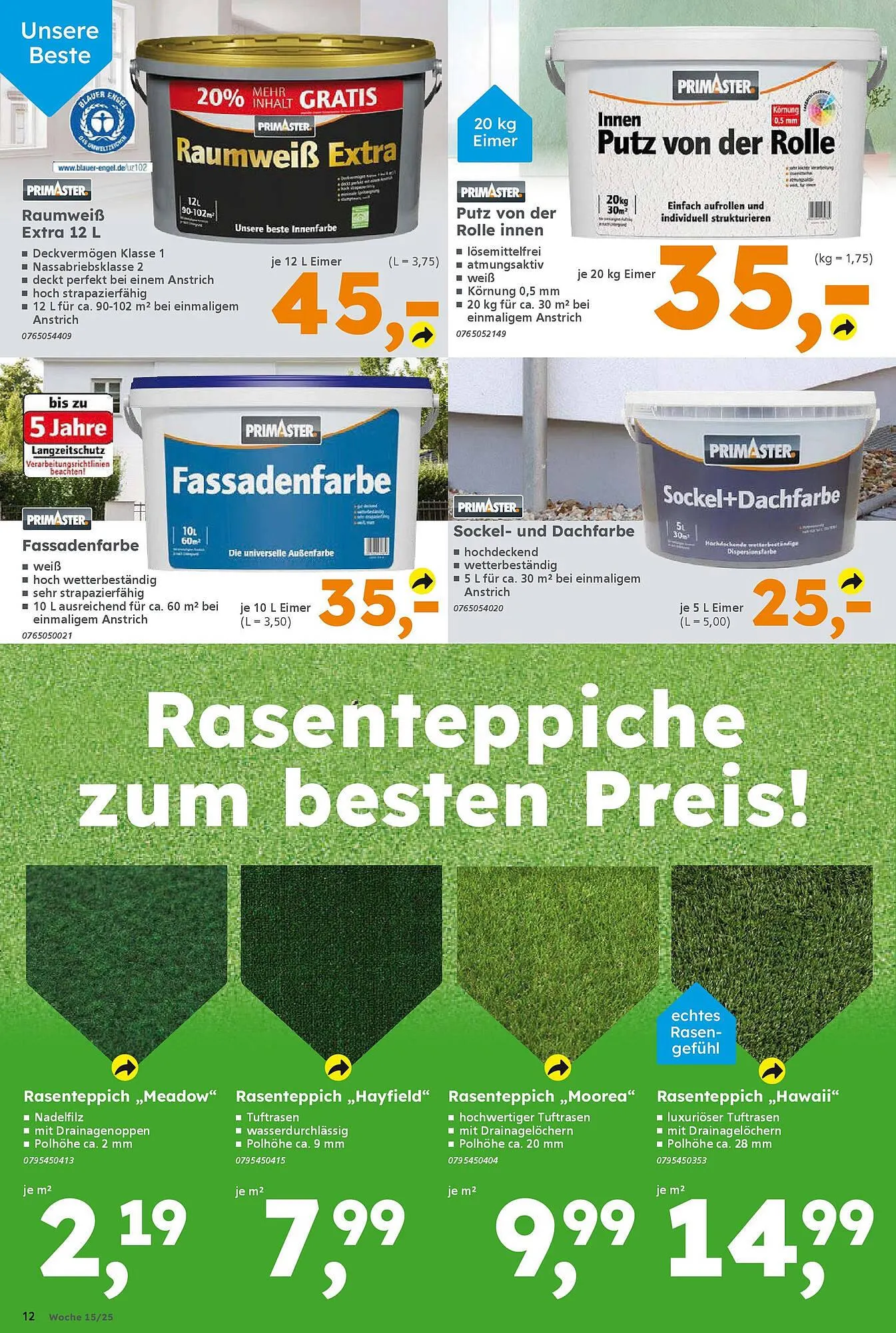 Globus Baumarkt Prospekt von 6. April bis 12. April 2025 - Prospekt seite 12