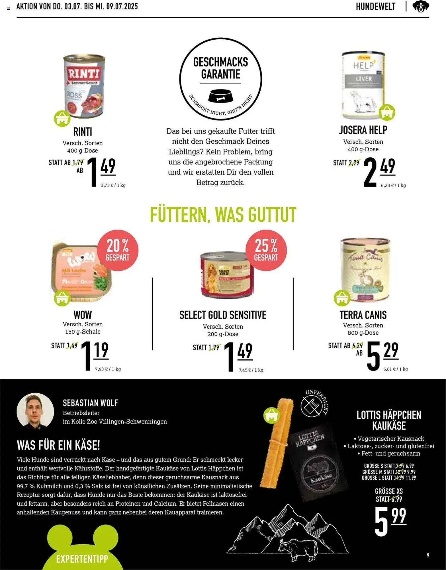 Kölle Zoo Prospekt von 3. Juli bis 9. Juli 2025 - Prospekt seite 9