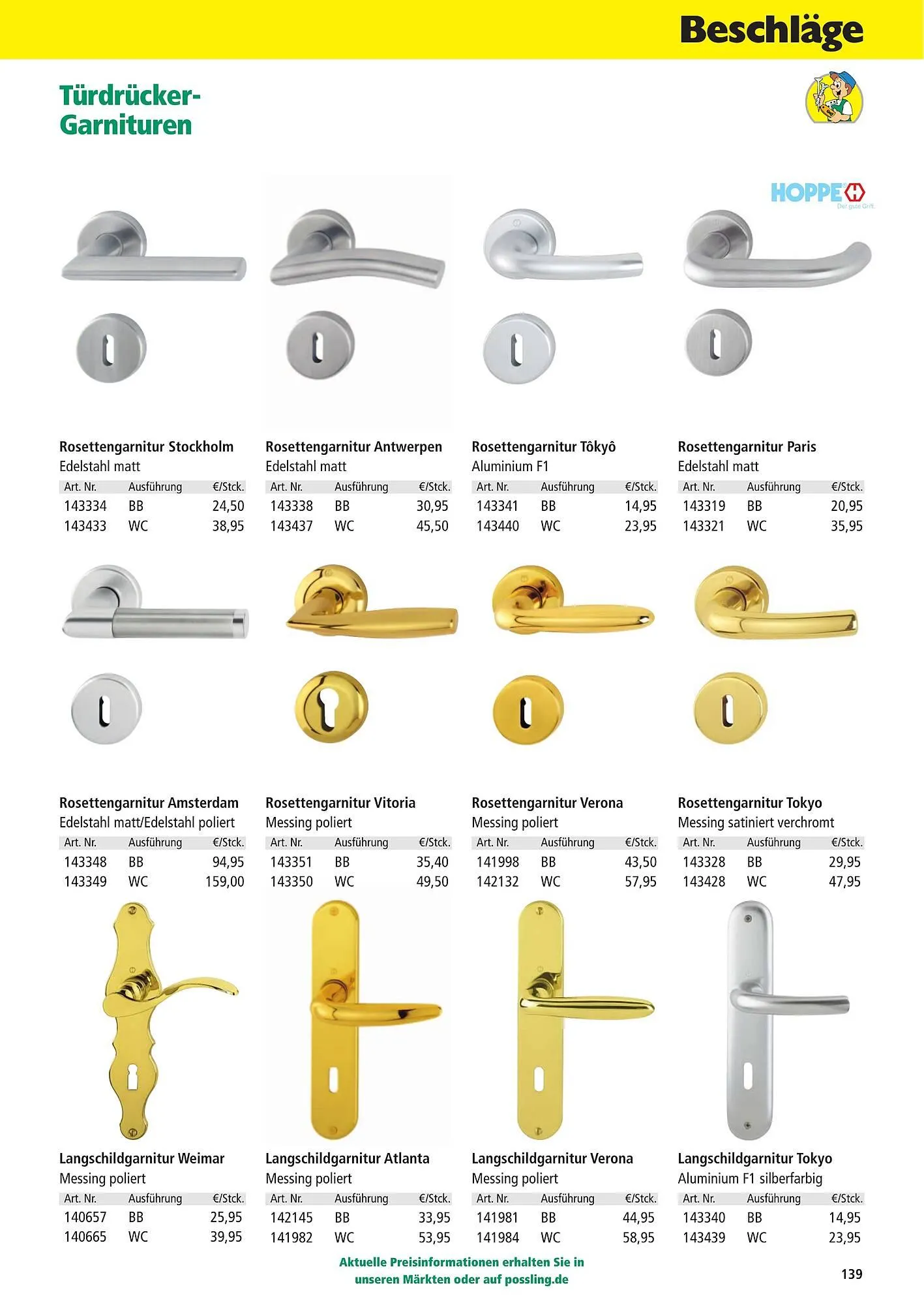 Holz Possling Prospekt von 1. April bis 31. Juli 2026 - Prospekt seite 139
