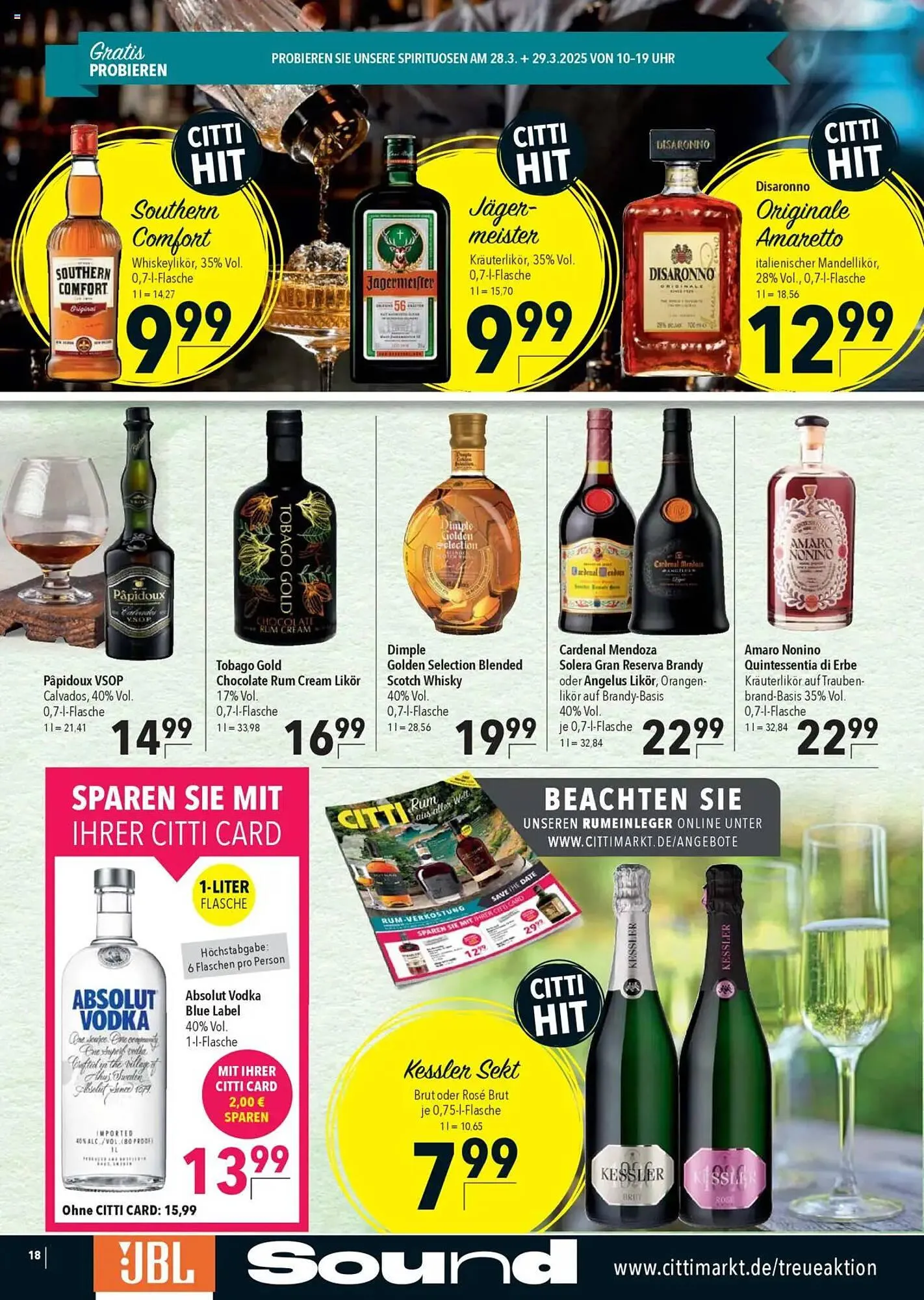 CITTI Markt Prospekt von 26. März bis 1. April 2025 - Prospekt seite 18