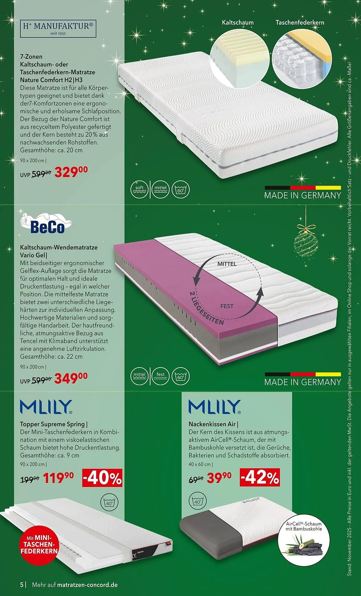 Matratzen Concord Prospekt von 26. November bis 26. Dezember 2025 - Prospekt seite 5
