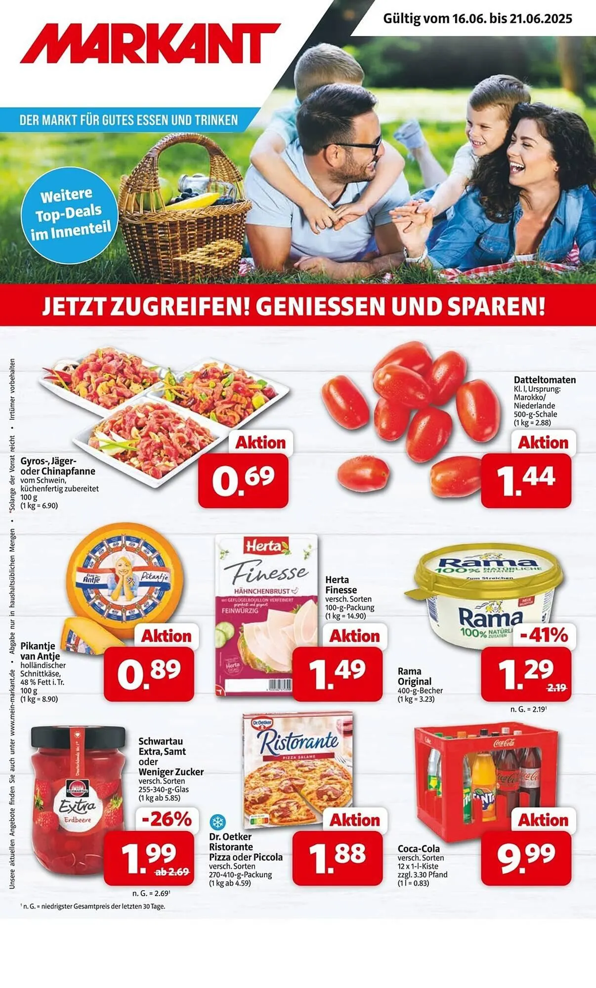 Markant Prospekt von 16. Juni bis 21. Juni 2025 - Prospekt seite 1