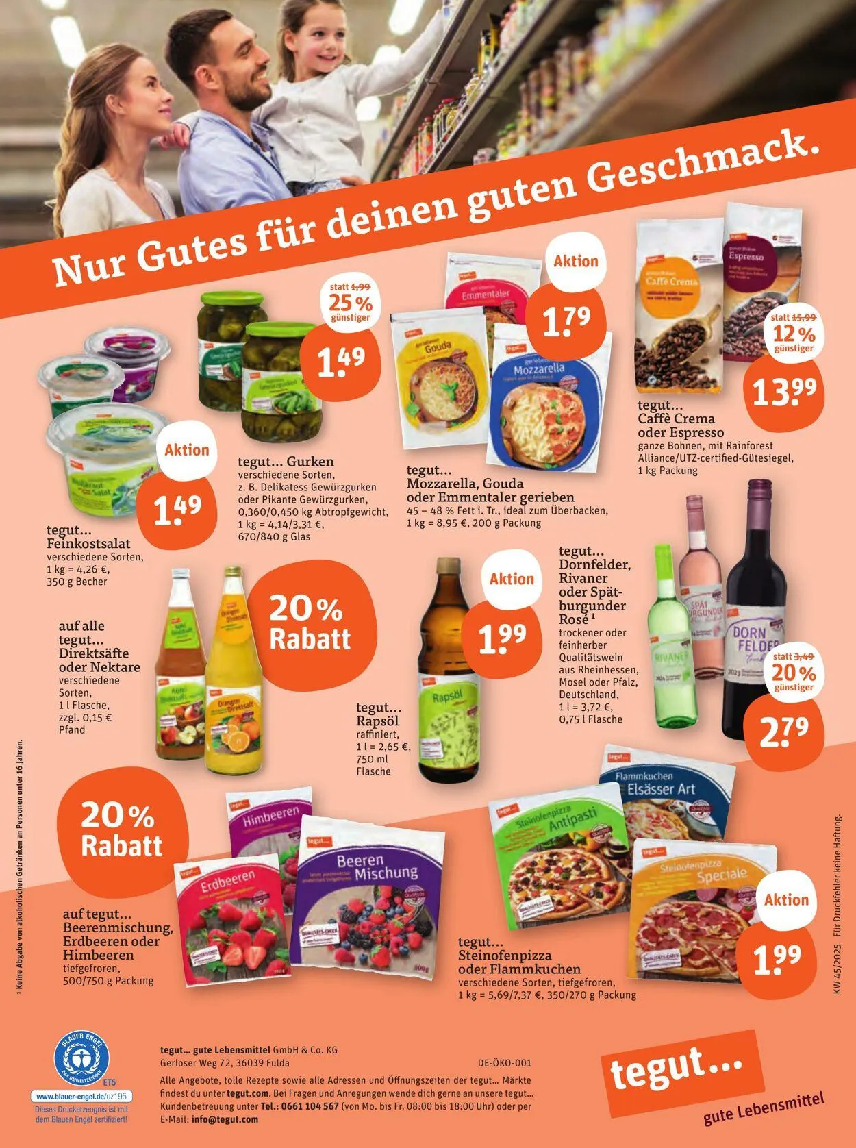 Tegut Aktueller Prospekt von 27. Oktober bis 2. November 2025 - Prospekt seite 29