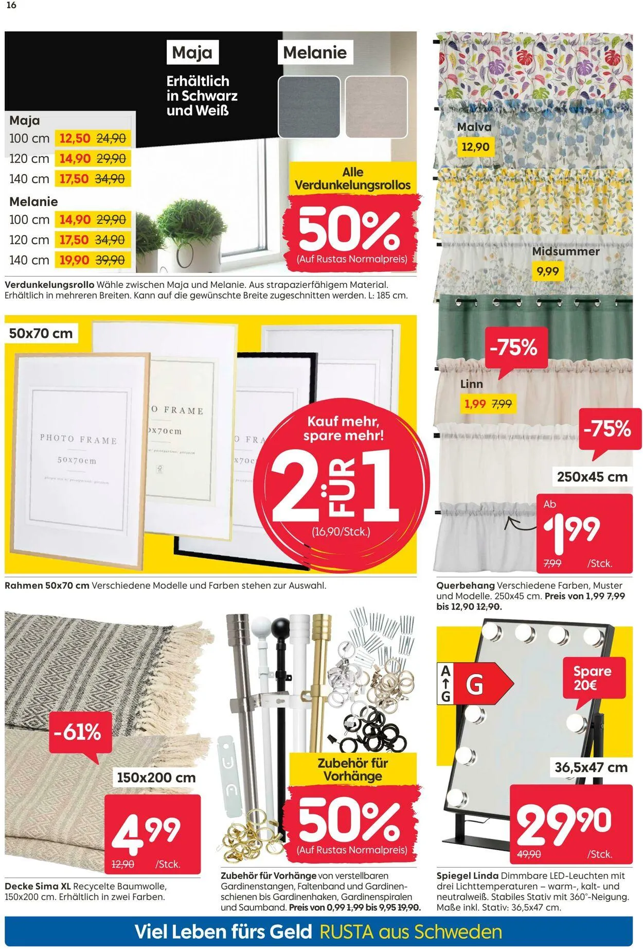 Rusta Aktueller Prospekt von 22. Mai bis 5. Juni 2025 - Prospekt seite 16