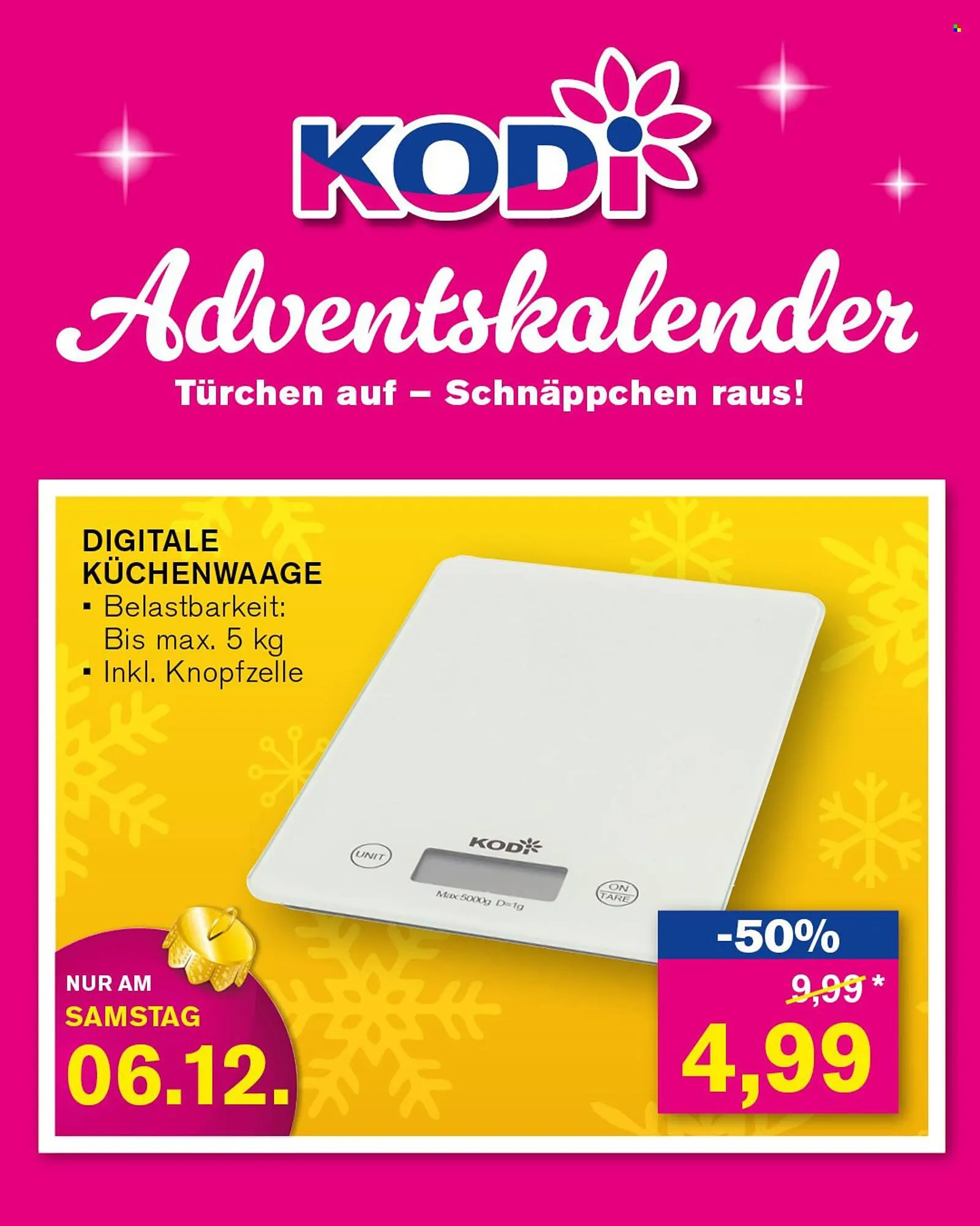 KODi Prospekt von 1. Dezember bis 6. Dezember 2025 - Prospekt seite 6