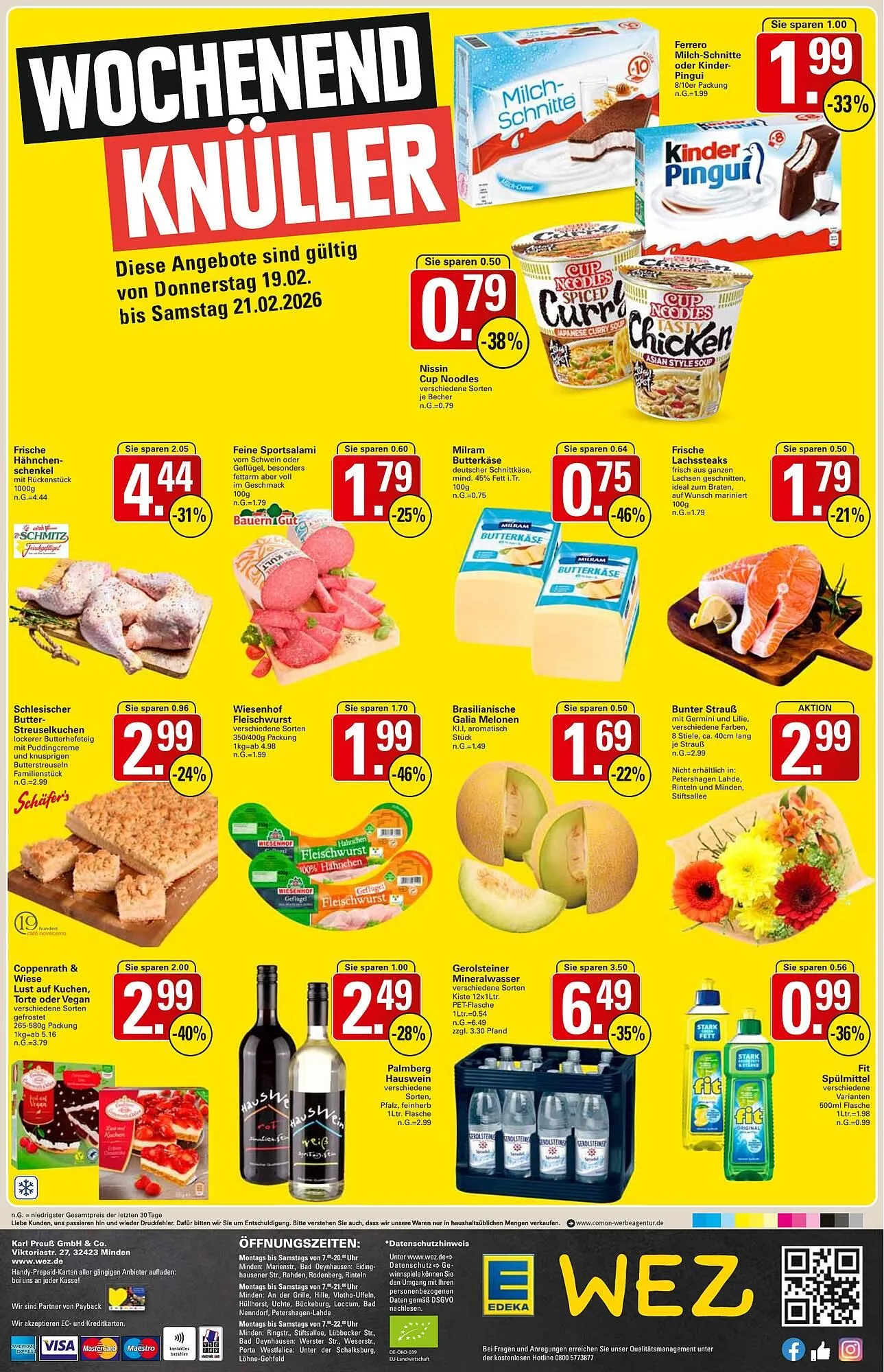 WEZ Prospekt von 16. Februar bis 21. Februar 2026 - Prospekt seite 14