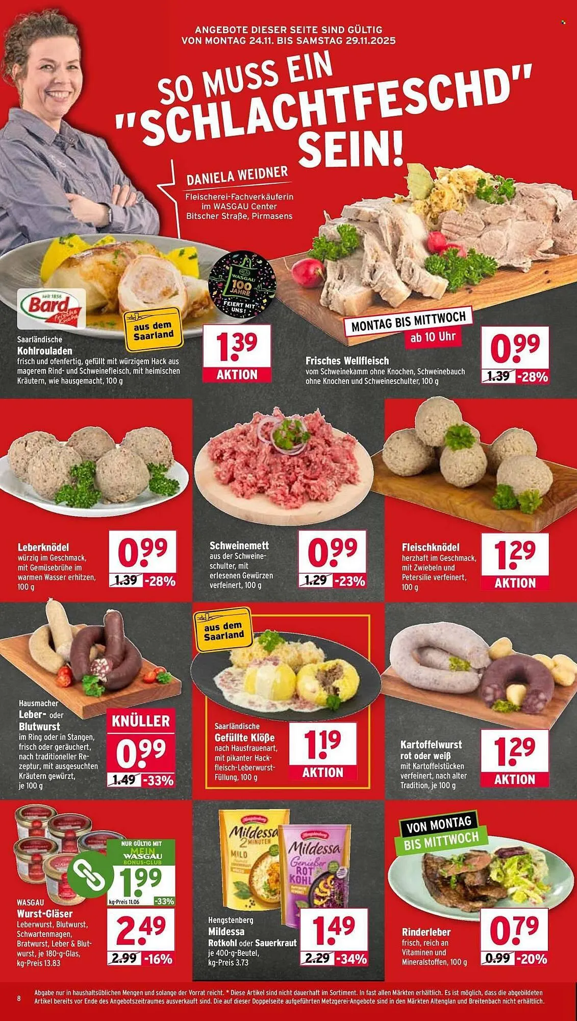Wasgau Prospekt von 24. November bis 29. November 2025 - Prospekt seite 8