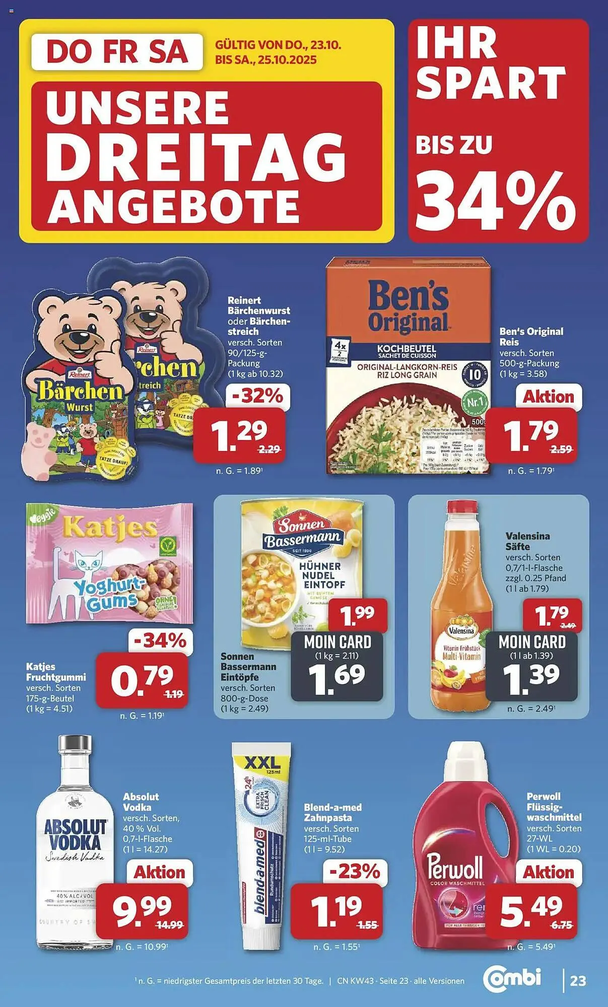 Combi Prospekt von 20. Oktober bis 25. Oktober 2025 - Prospekt seite 29