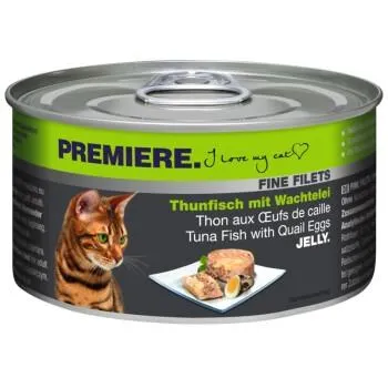 PREMIERE Fine Filets Thunfisch mit Wachtelei 12x100 g