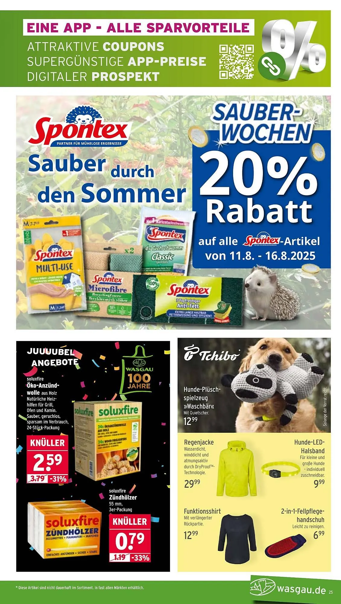 Wasgau Prospekt von 11. August bis 16. August 2025 - Prospekt seite 25