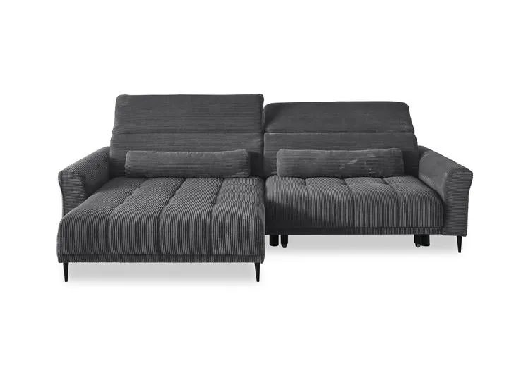 Ecksofa RAY 179 x 277 Cord dunkelgrau