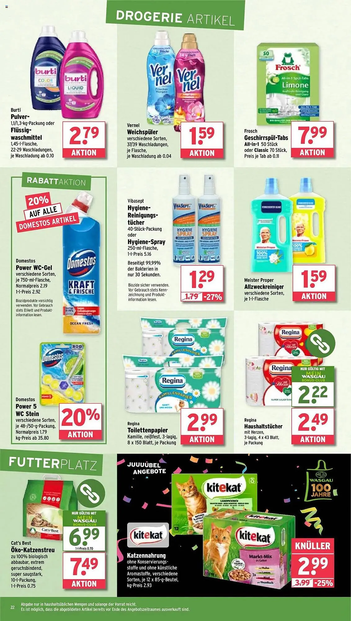 Wasgau Prospekt von 12. Mai bis 17. Mai 2025 - Prospekt seite 22
