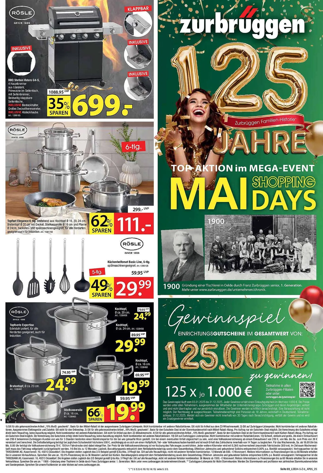 Zurbrüggen Prospekt von 25. April bis 10. Mai 2025 - Prospekt seite 3