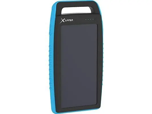 XLAYER PLUS Solar Powerbank 15000 mAh Schwarz