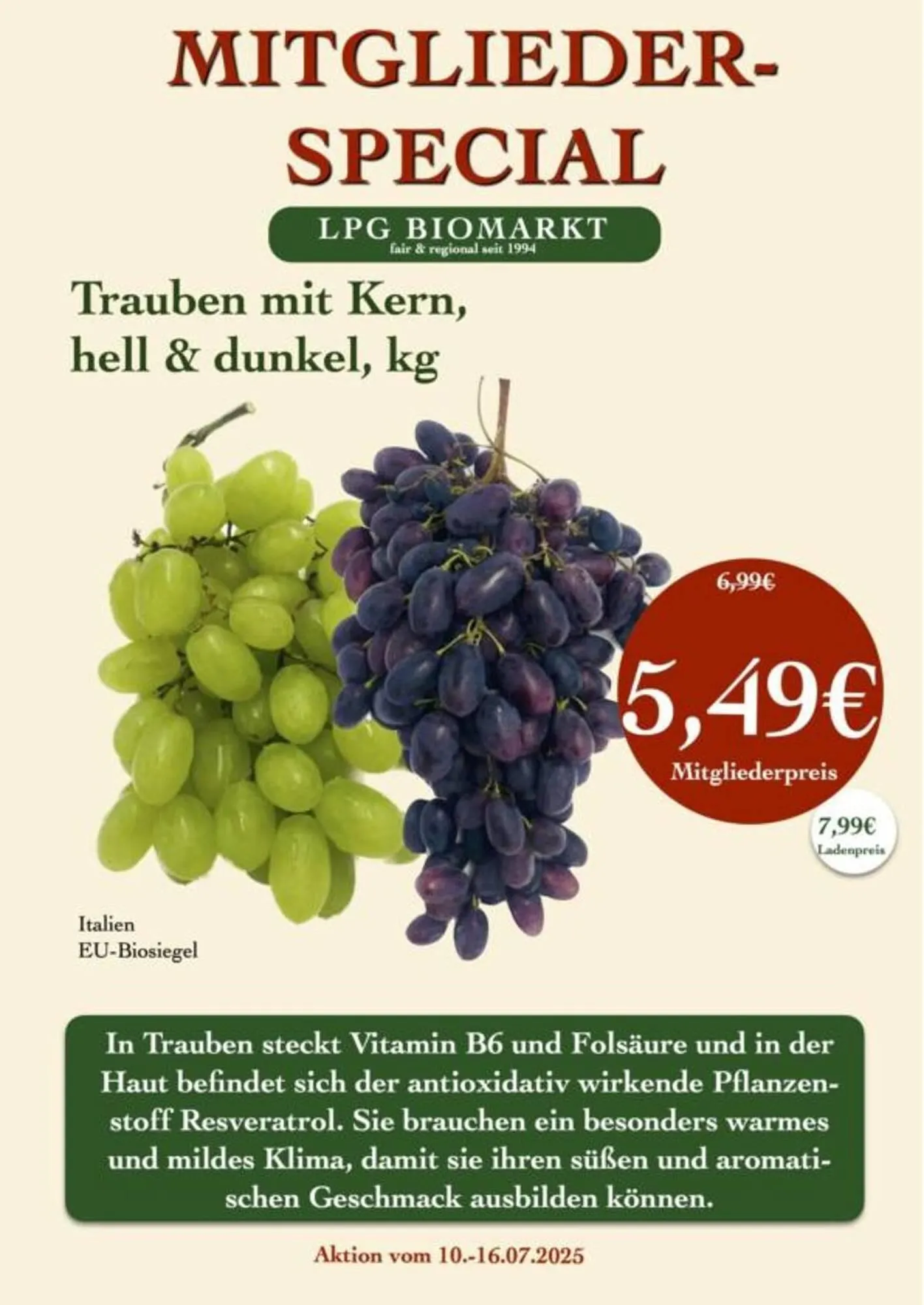 LPG Biomarkt Prospekt - 1