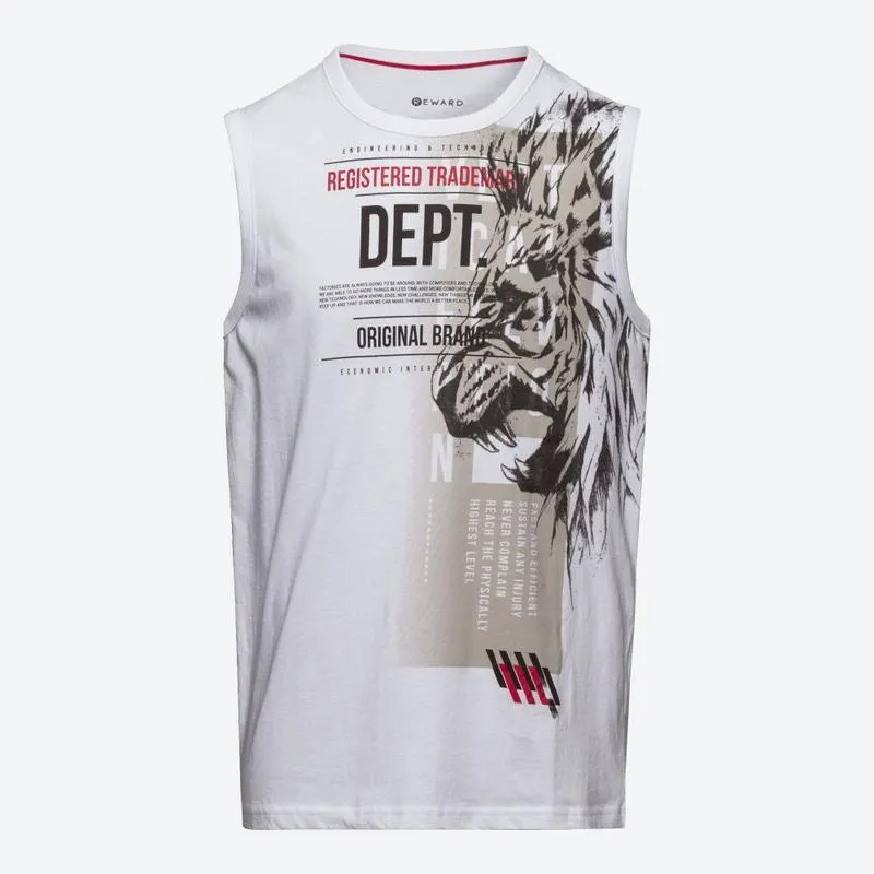 Herren-Muskelshirt mit Frontdruck