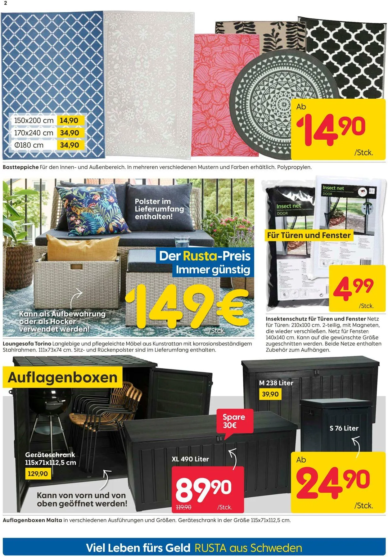 Rusta von 2. Juni bis 16. Juni 2025 - Prospekt seite 2