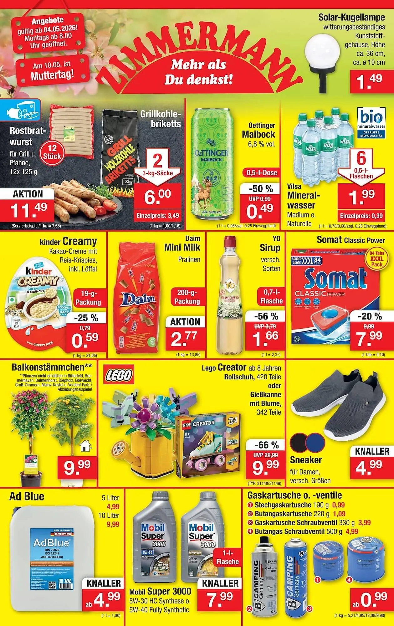 Zimmermann Prospekt von 4. Mai bis 9. Mai 2026 - Prospekt seite 1