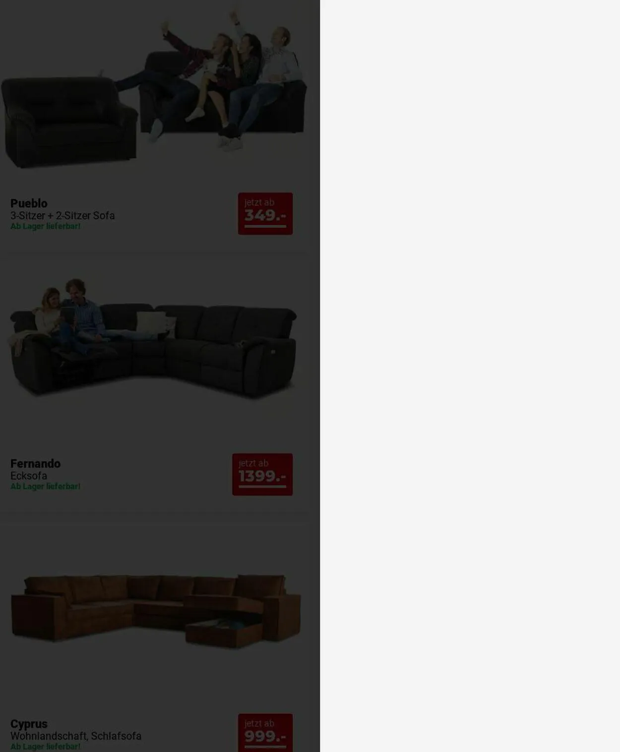 Seats and Sofas von 1. Dezember bis 10. Dezember 2025 - Prospekt seite 11