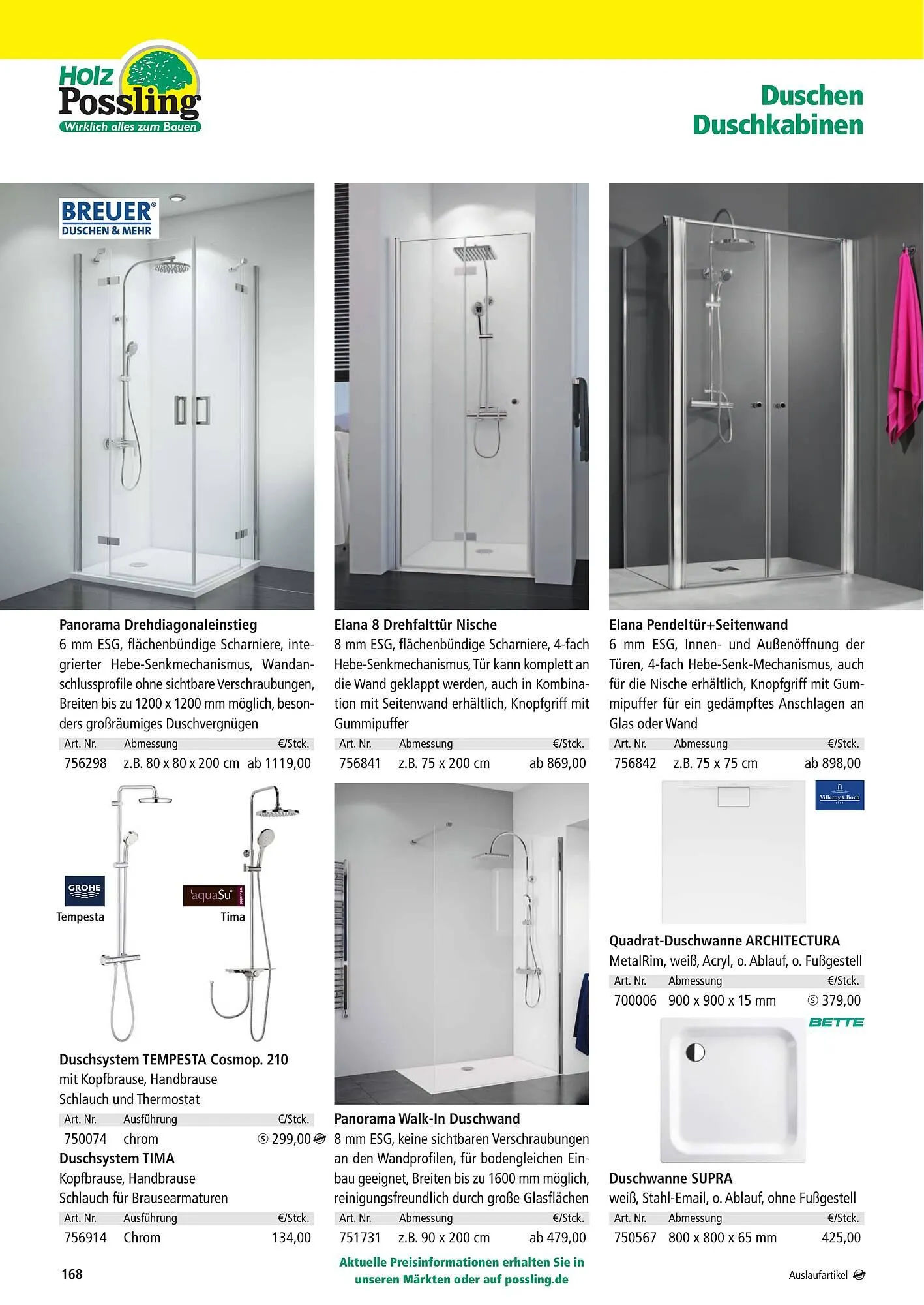 Holz Possling Prospekt von 2. Mai bis 31. Juli 2025 - Prospekt seite 168