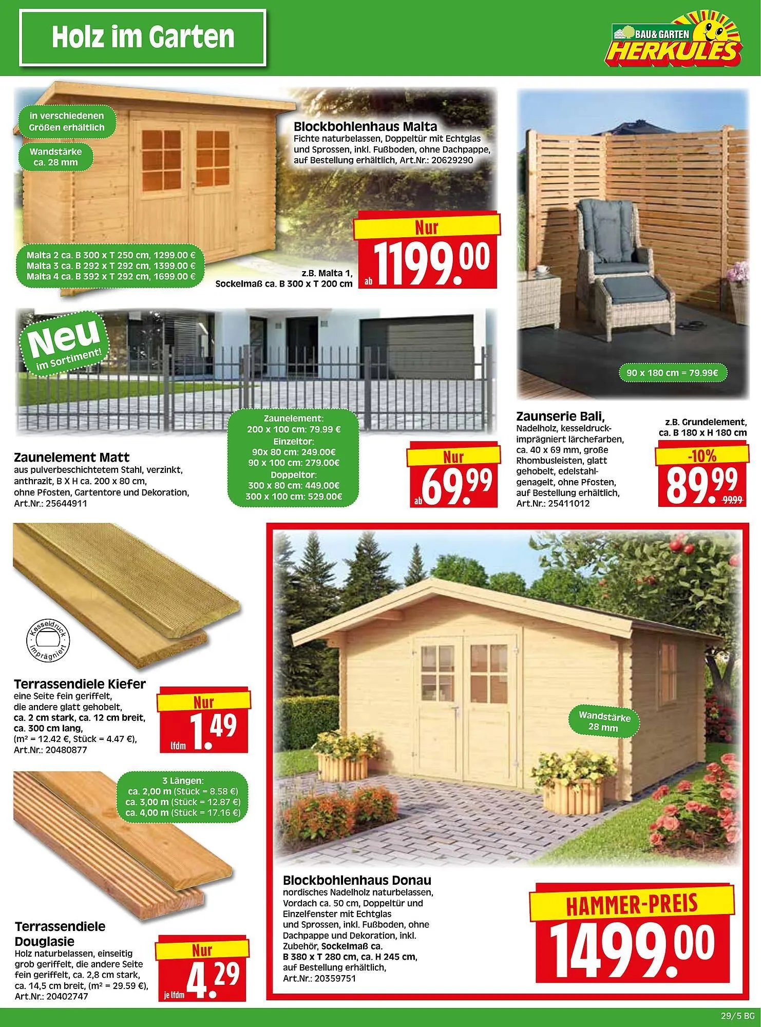 Herkules Baumarkt Prospekt von 14. Juli bis 19. Juli 2025 - Prospekt seite 5