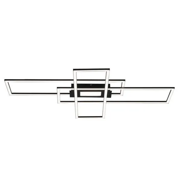 LED-Deckenleuchte Mina, 98,9 x 69,4 cm, schwarz