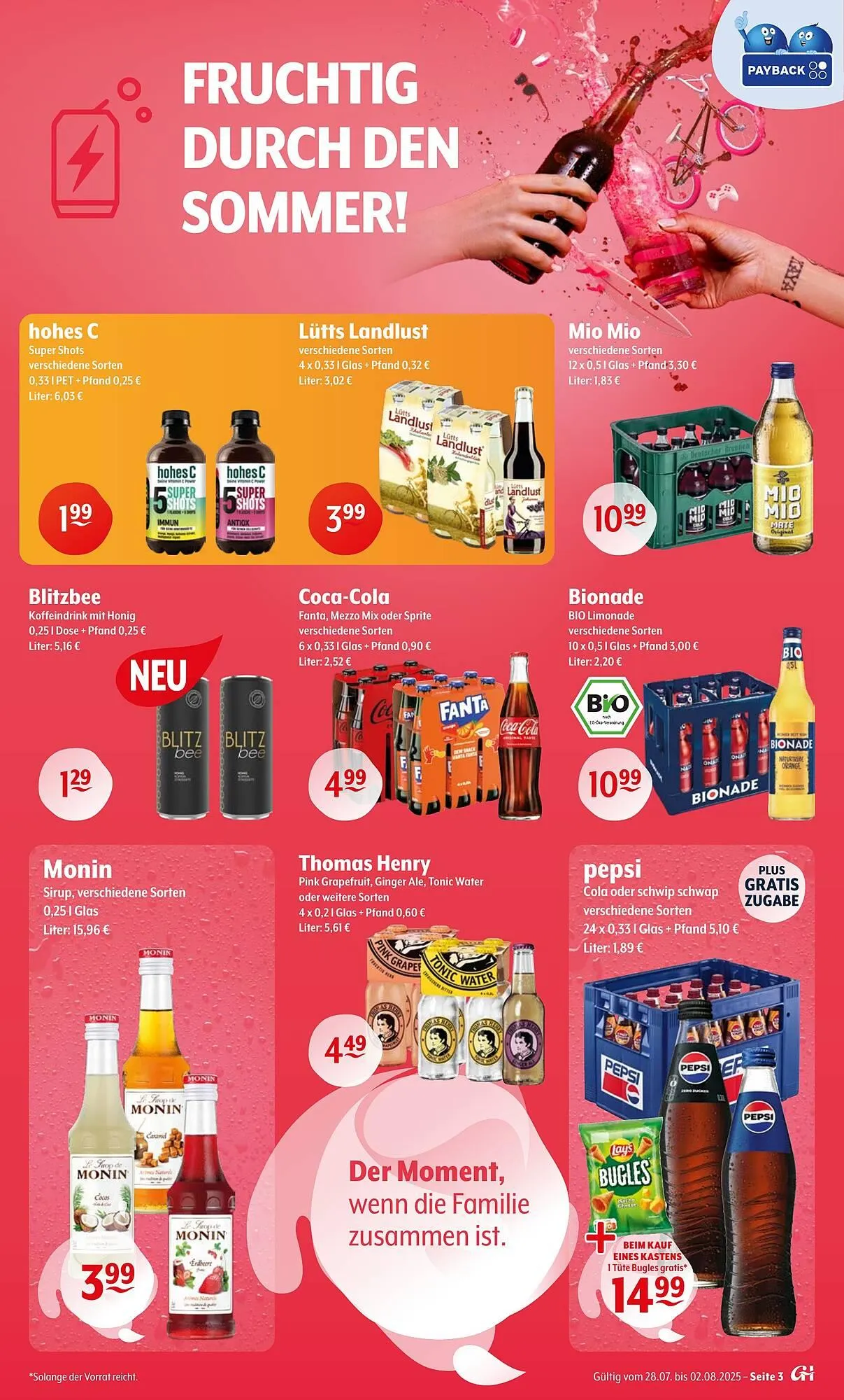 Getränke Hoffmann Prospekt von 28. Juli bis 2. August 2025 - Prospekt seite 3